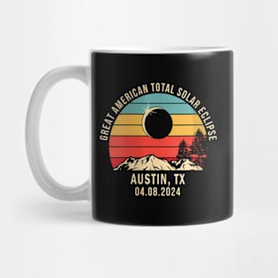 Wos Austin Tx Texas Total Solar Eclipse 2024 Mug